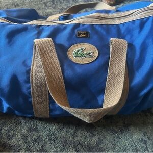 Lacoste | Vintage Travel Duffel Bag in Green